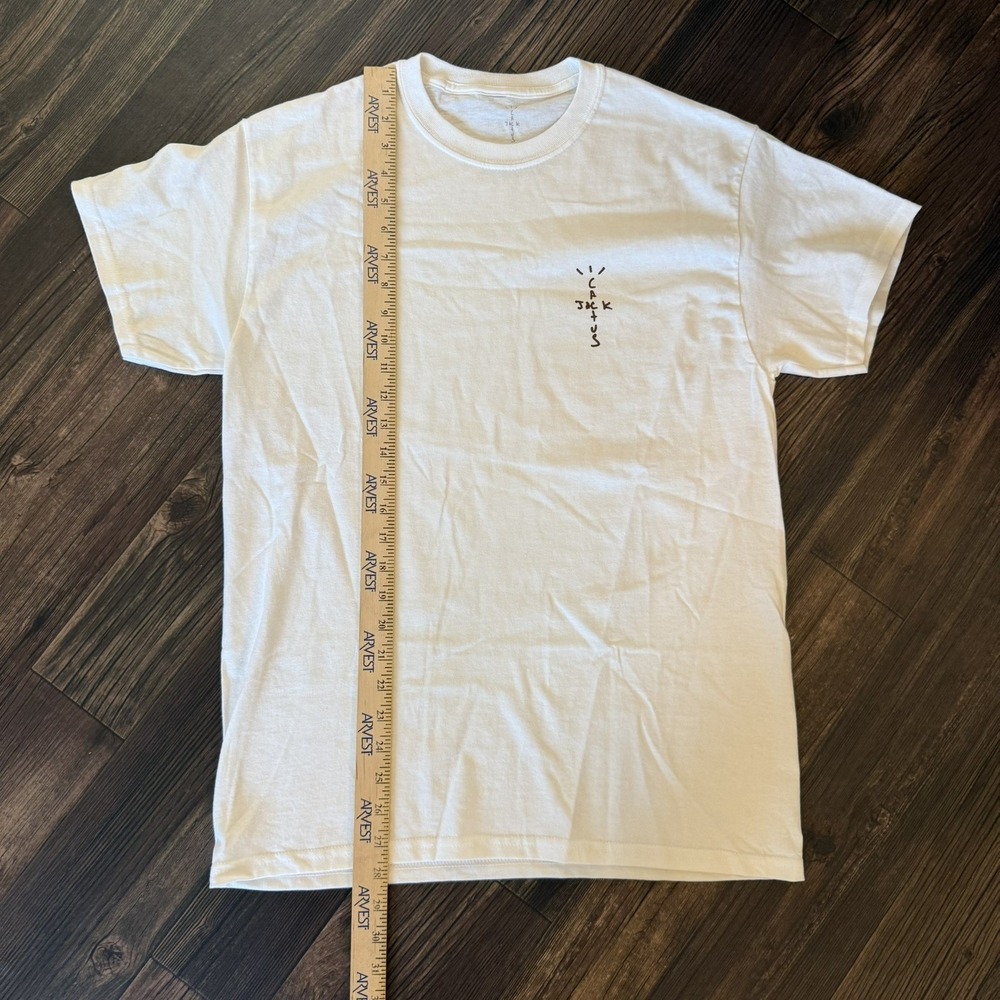 Travis Scott Cactus Jack White T Shirt Men's MEDIUM NWoT